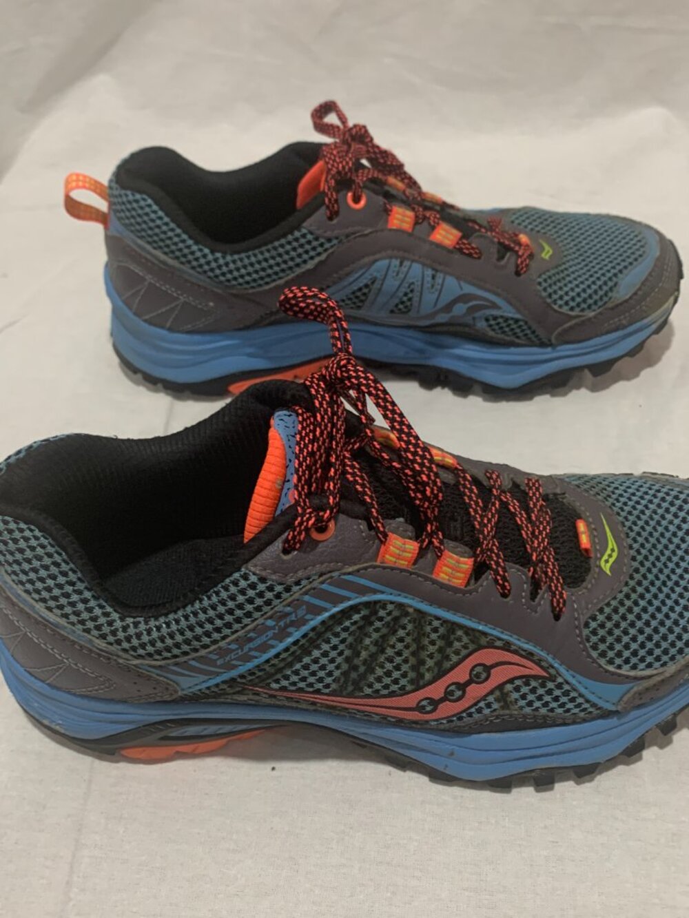 Saucony Excursion TR11 Women's 7.5 Blue Grey Trail Running Hiking Shoes S15249-1